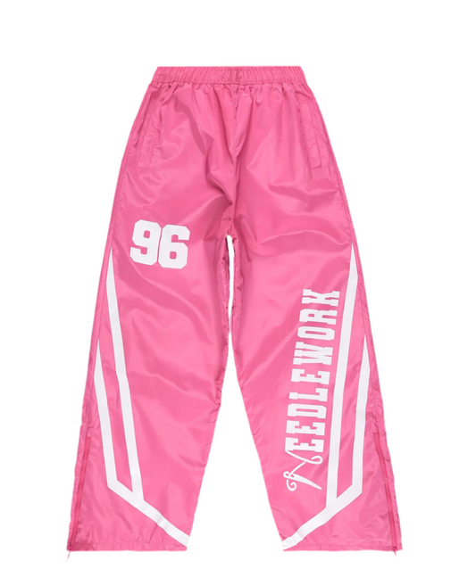 Feel the Fear Nylon Pants Pink