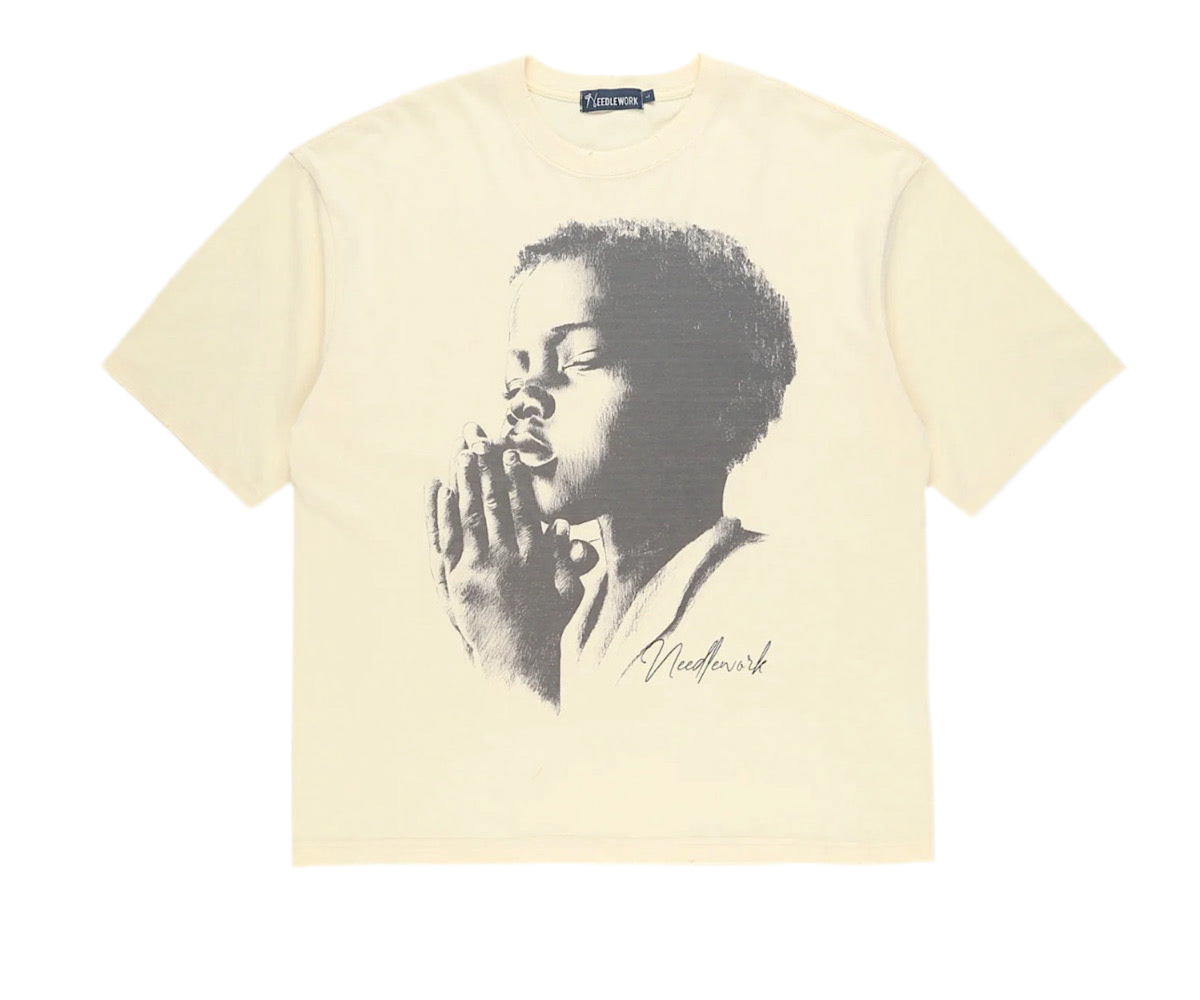 Silent Prayer Tee Cream