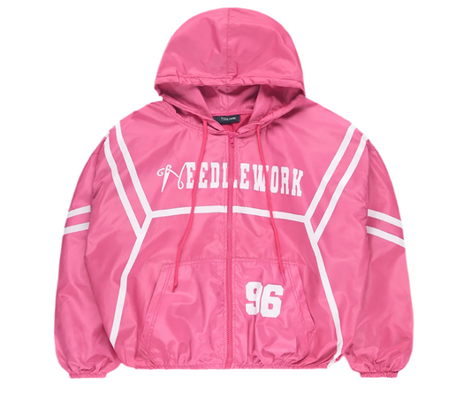 Pink Feel the fear Nylon Jacket