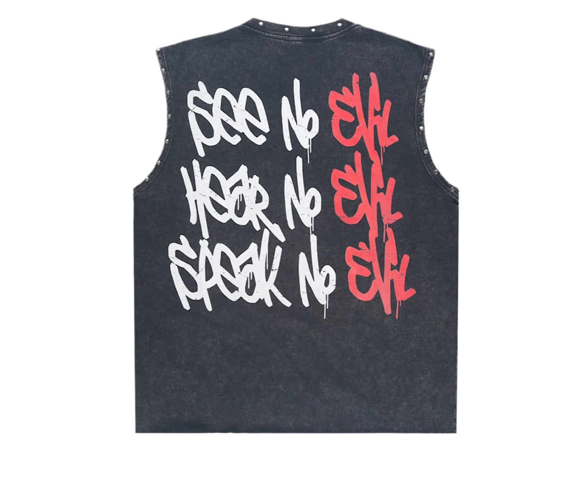 See No evil sleeveless tee