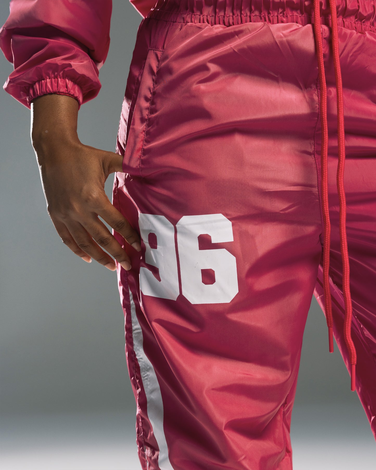 Feel the Fear Nylon Pants Pink