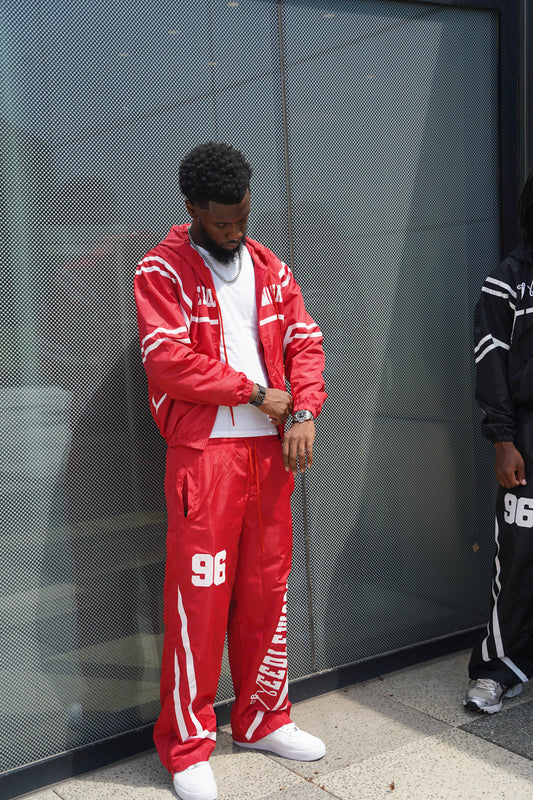 Feel the fear Red Nylon Jacket