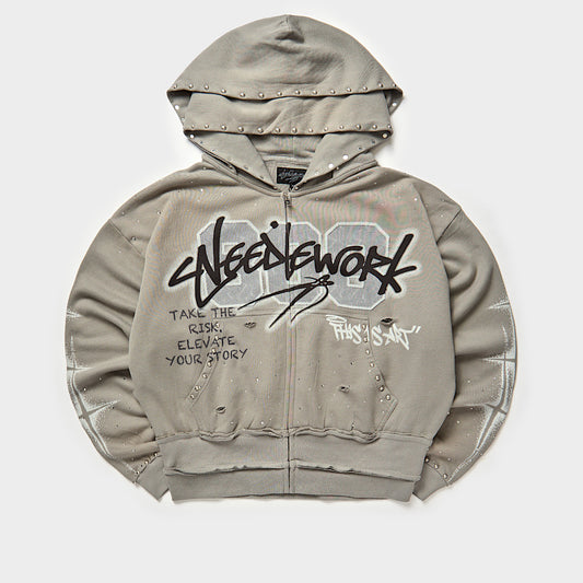 This is Art Zip Up Gray