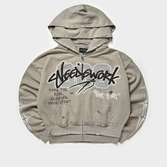 This is Art Zip Up Gray