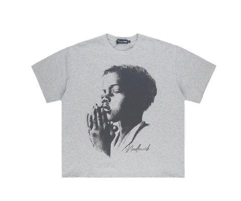 Silent Prayer Tee Gray