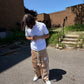 Rope Track Pants - Tan