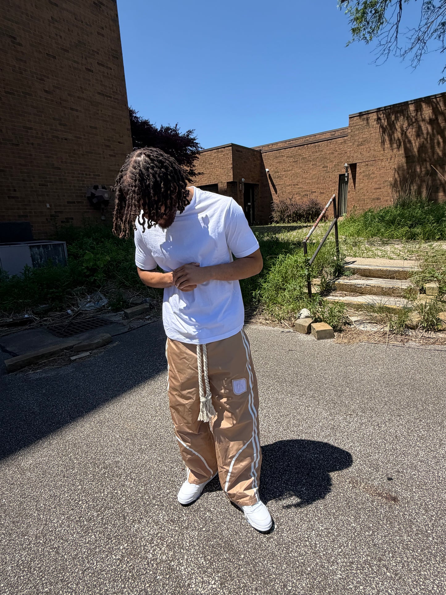 Rope Track Pants - Tan