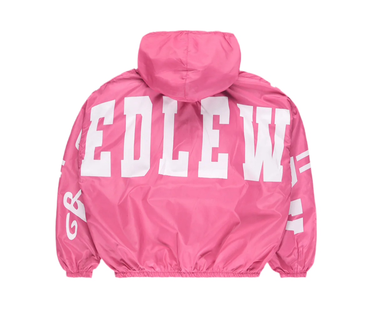 Pink Feel the fear Nylon Jacket