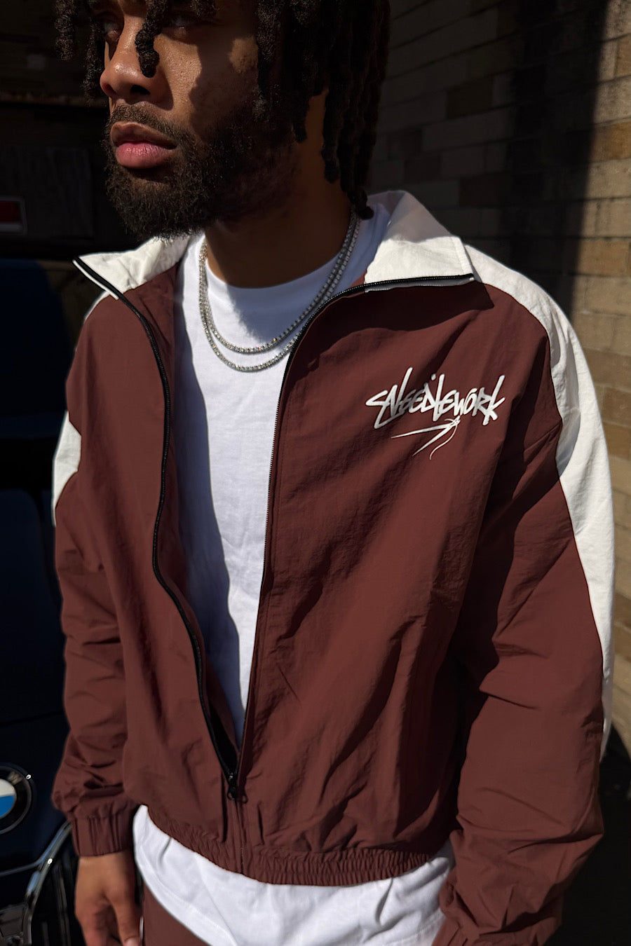 Heritage Track Jacket Brown