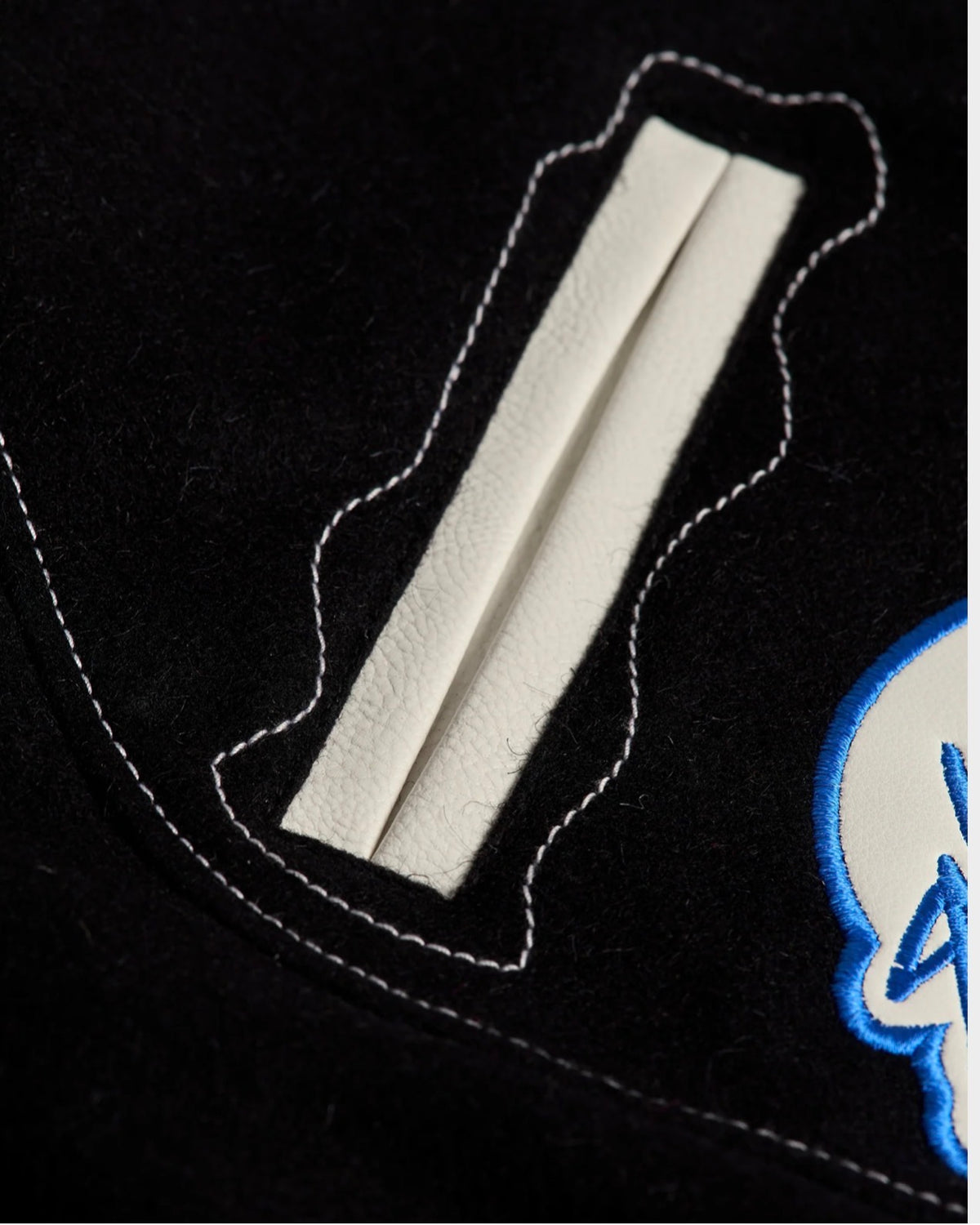 Varsity Letterman Jacket Black