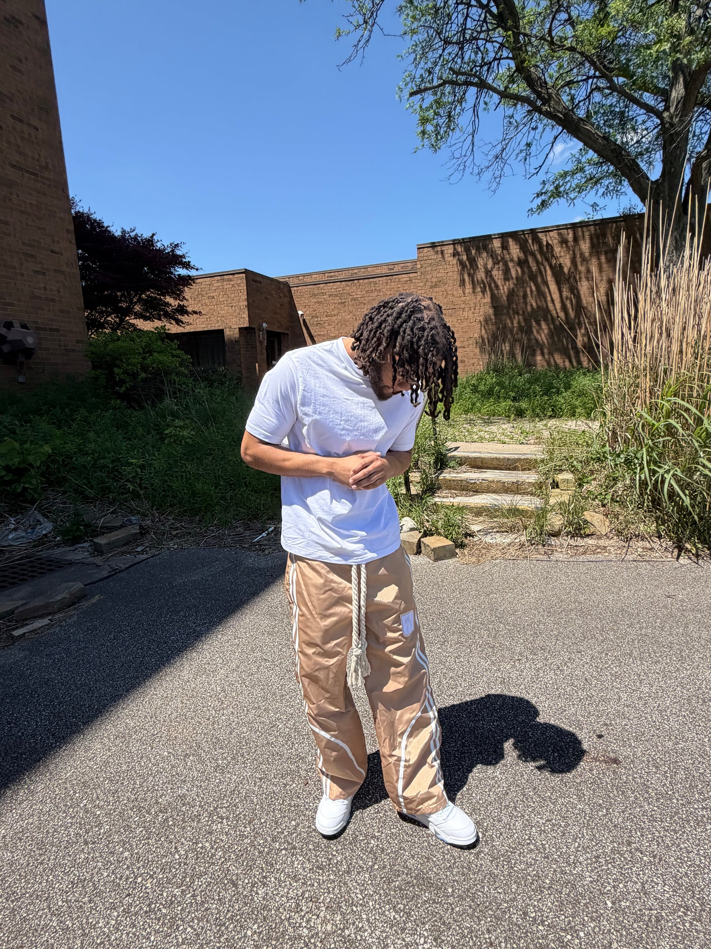 Rope Track Pants - Tan