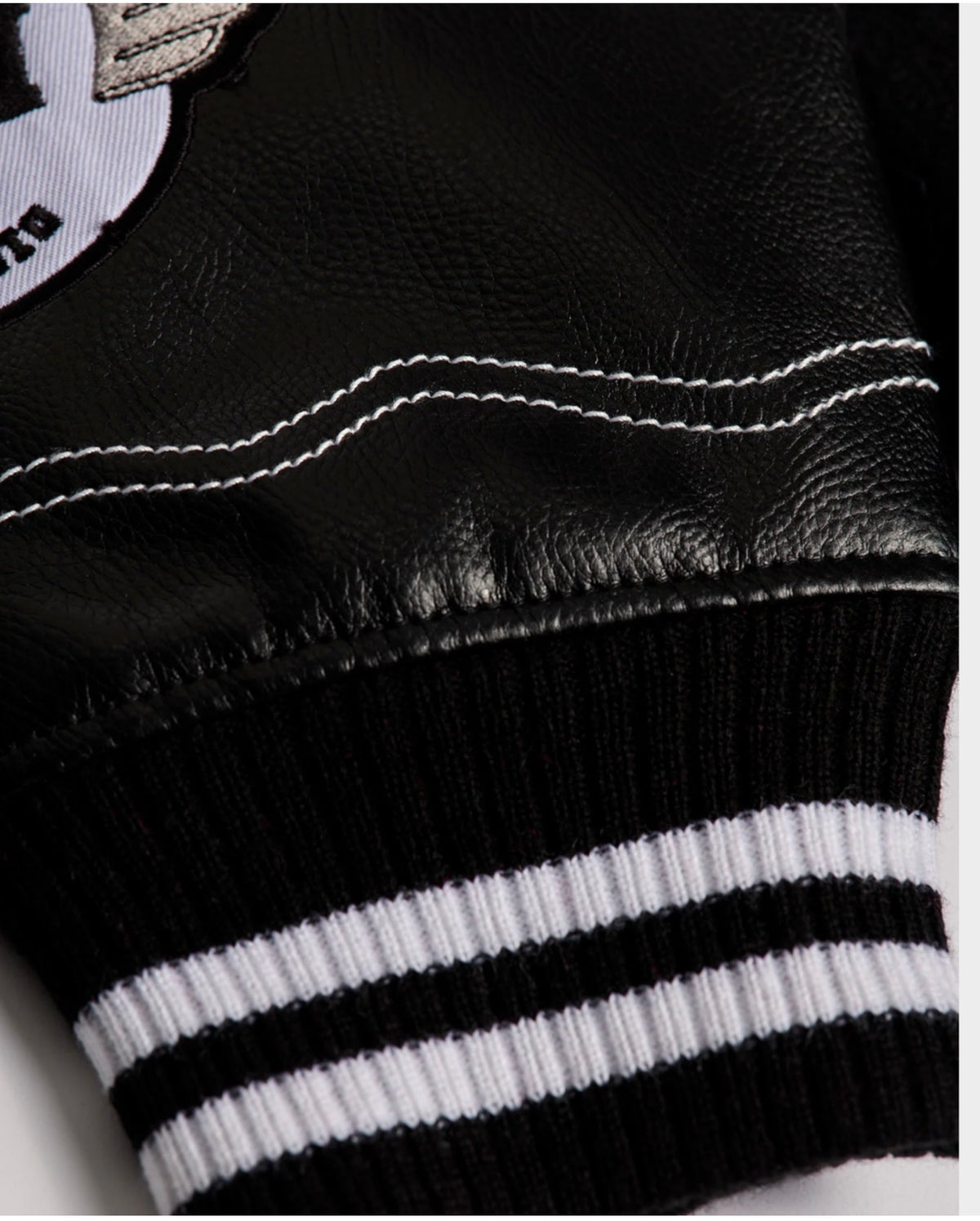 Varsity Letterman Jacket Black