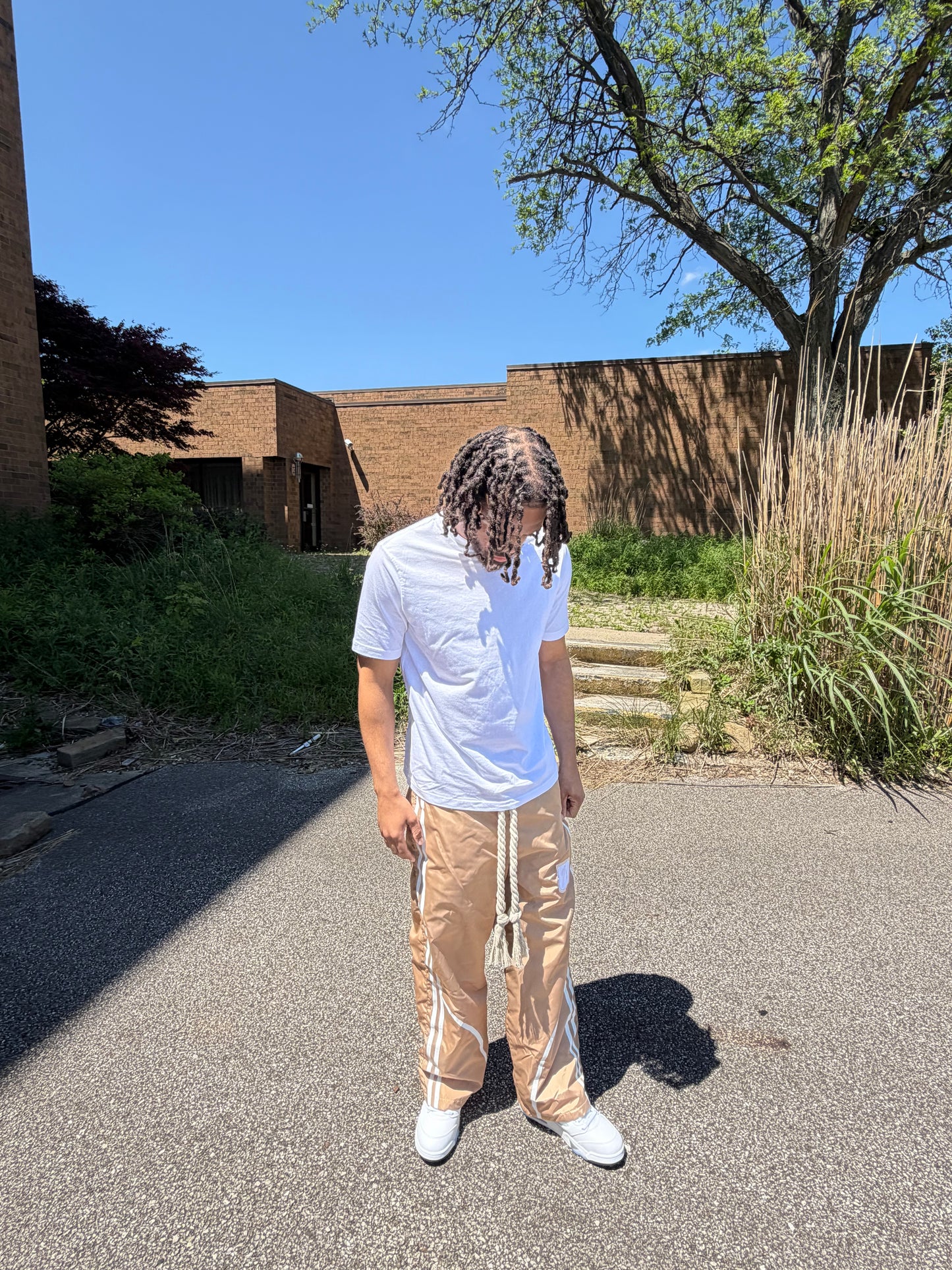 Rope Track Pants - Tan