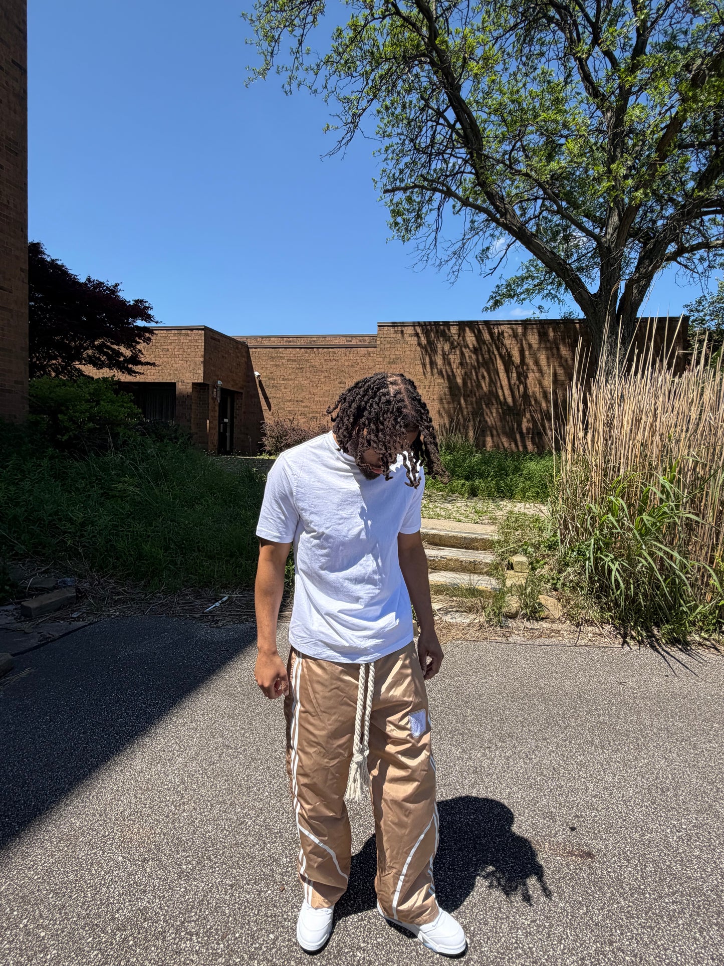 Rope Track Pants - Tan