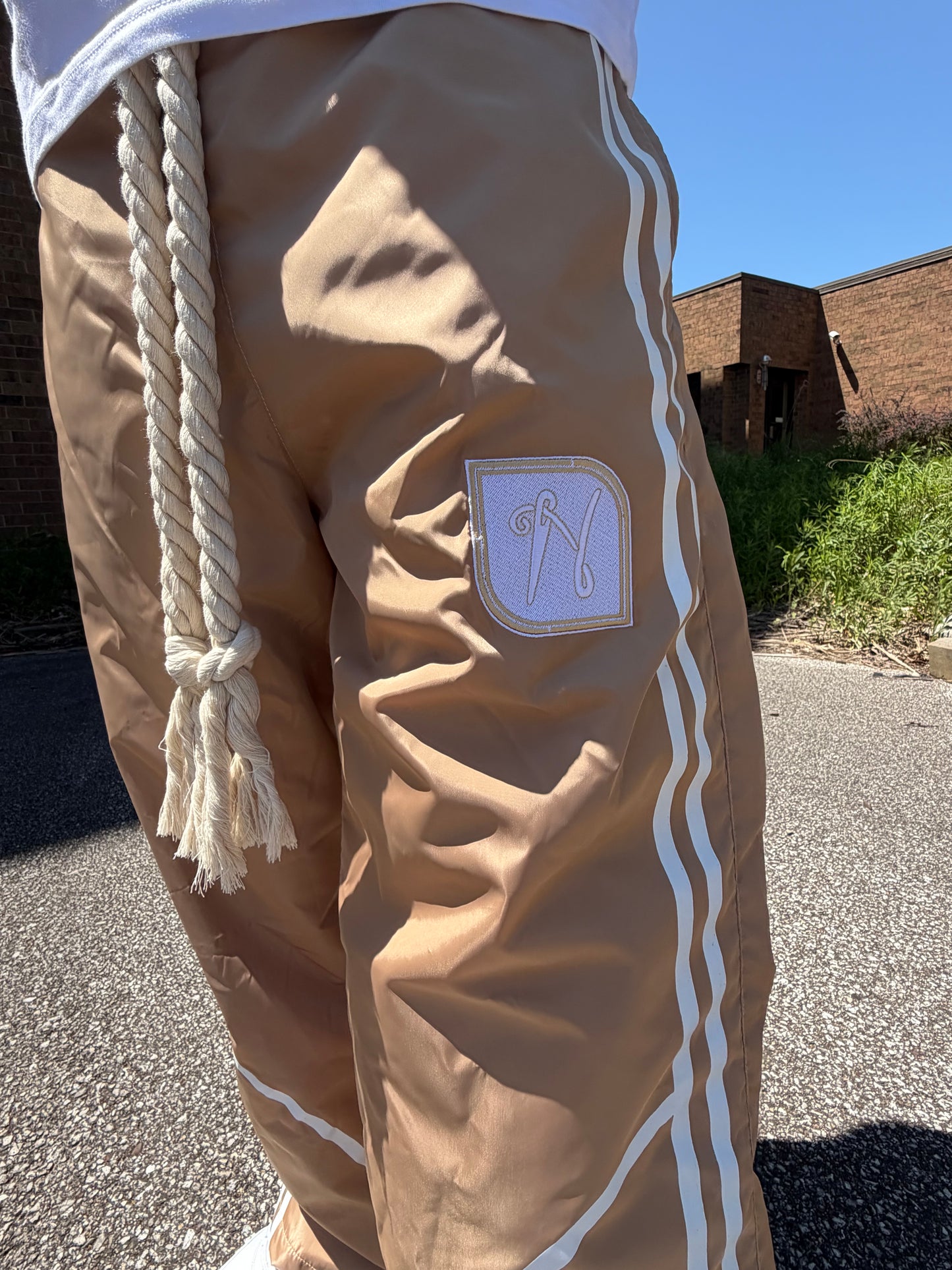 Rope Track Pants - Tan