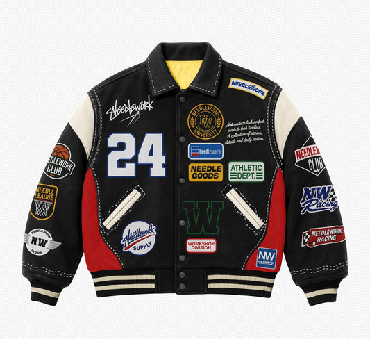 Letterman Varsity Black