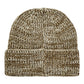 Knit Beanie Brown & White