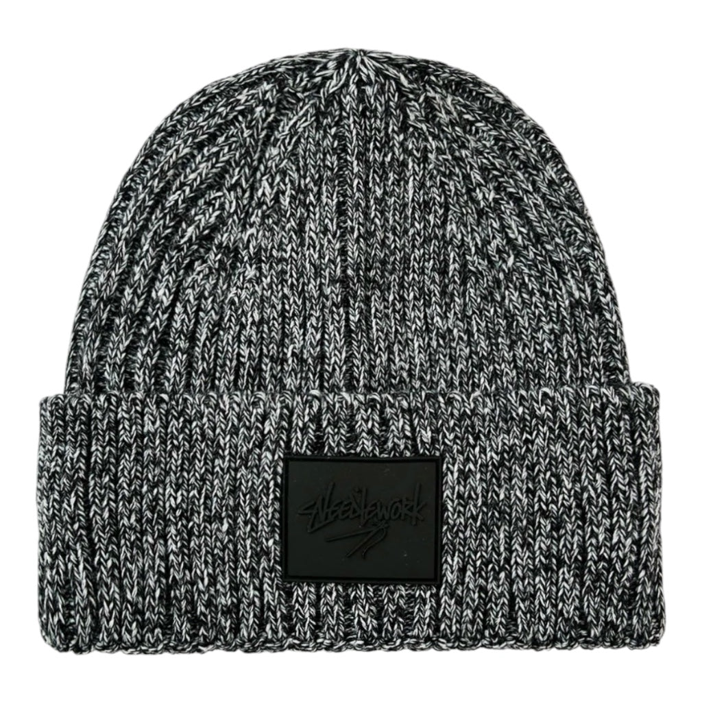 Knit Beanie Gray/Black Blend