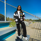 Varsity Letterman Jacket Black