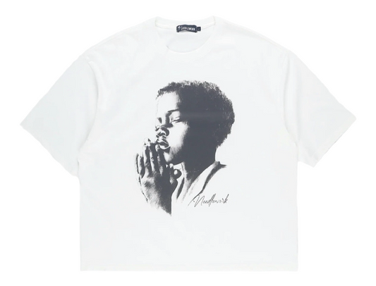 Silent Prayer Tee White