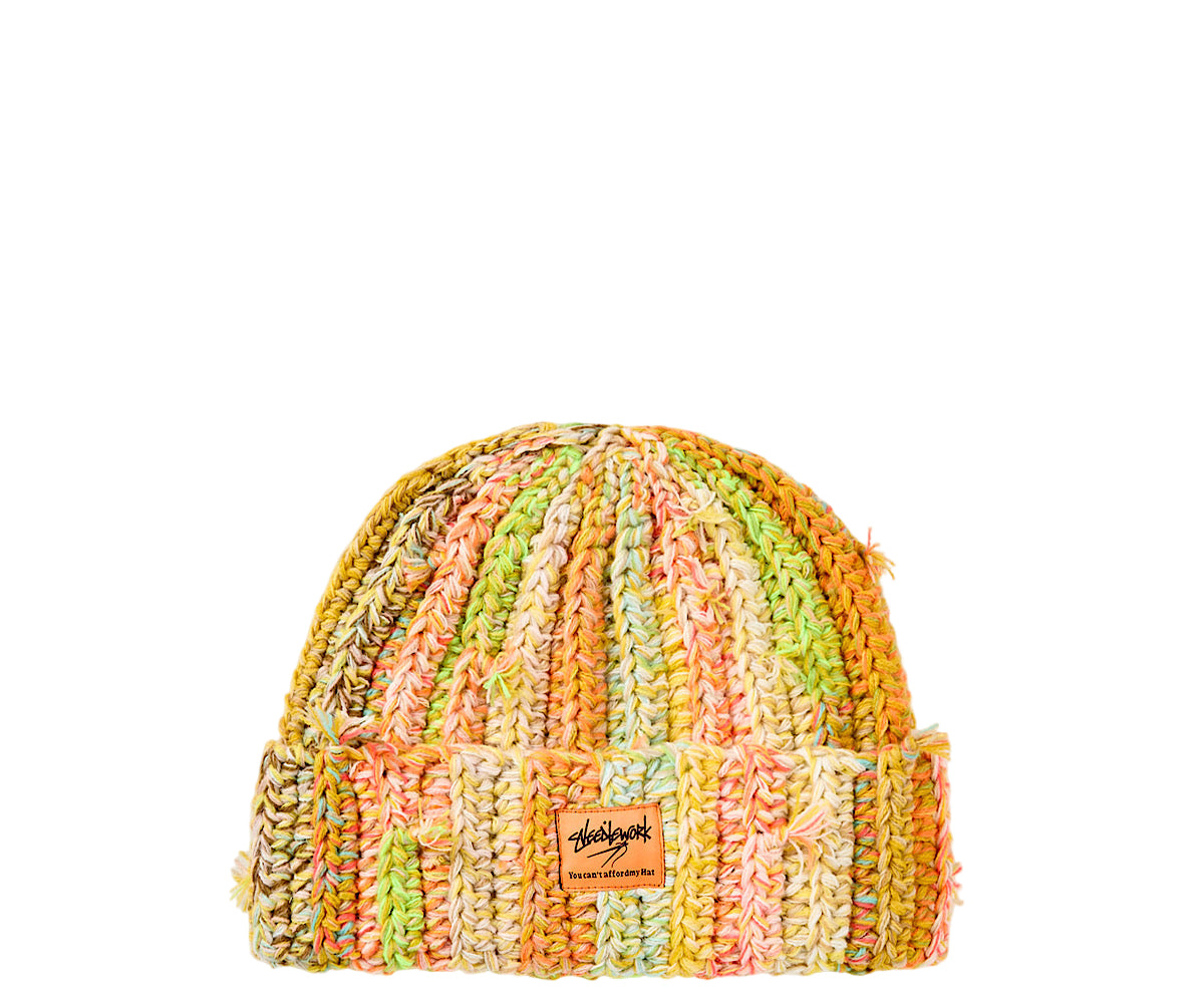 Knit Hat Orange Multi
