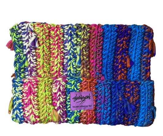 Multicolor Signature Knit Beanie Hat