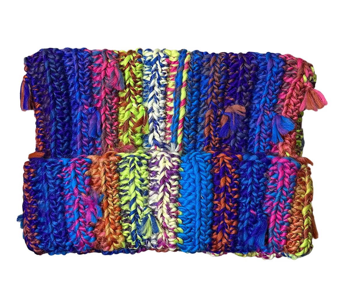 Multicolor Signature Knit Beanie Hat