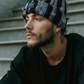 Knit Hat Gray & Black