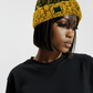 Knit Hat (green/gold)