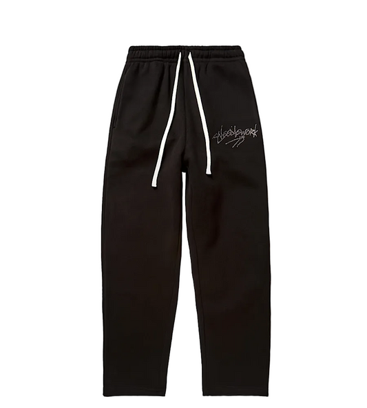 Rhinestone Everyday Essentials Pants Black