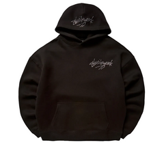 Rhinestone Hoodie Everyday Essentials Black