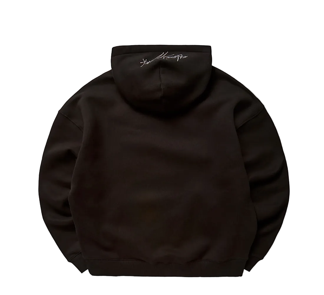 Rhinestone Hoodie Everyday Essentials Black