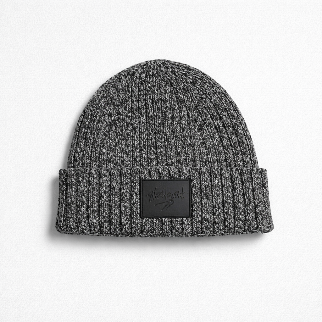 Knit Beanie Gray/Black Blend