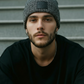 Knit Beanie Gray/Black Blend