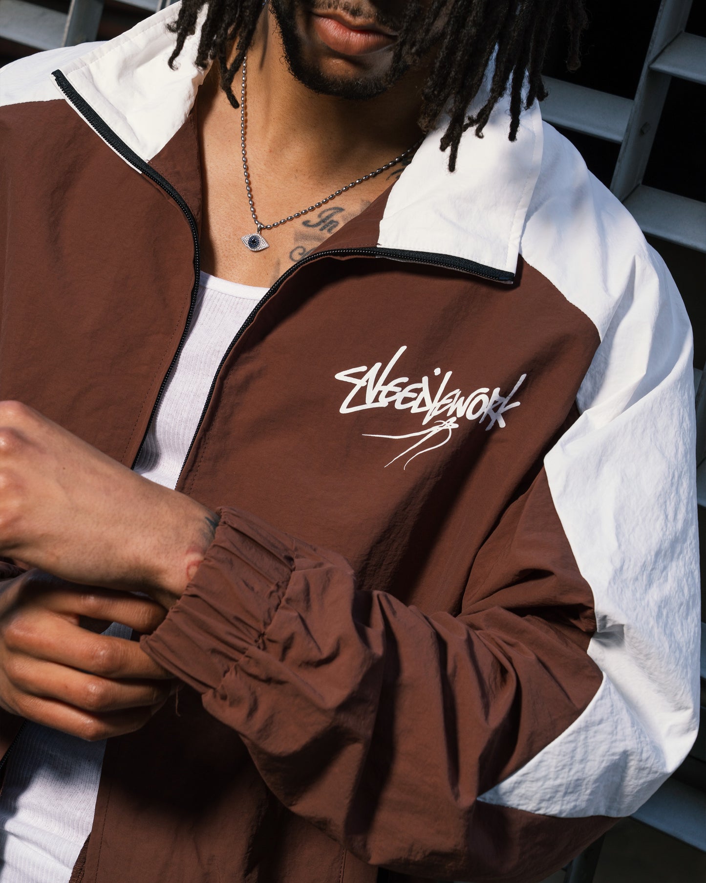 Heritage Track Jacket Brown