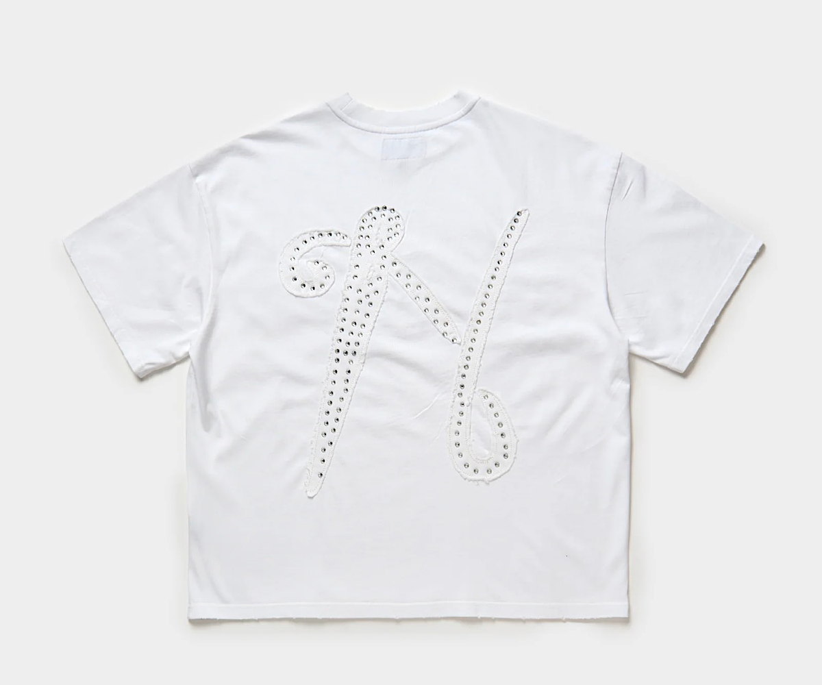 Signature Rhinestone Tee White